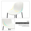 Set of 4 Dining Chairs Plastic Modern Ergonomic Designer Chair Kitchen Office