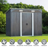 8 FT x 4 FT Outdoor Storage Shed Garden Roofed Utility Tool Shed House w/Windows