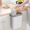 Cabinet Door Hanging Trash Can Waste Bin Plastic Garbage Basket Kitchen Office