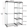 Heavy Duty Clothes Rail Rack Garment Hanging Display Stands Shoe Storage Shelfs