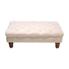 Large Footstool Velvet Chesterfield Pouffe Foot Stool Ottoman Bench Coffee Table
