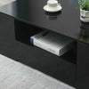 Coffee Table Storage High Gloss 2 Drawers Living Room Furniture White Black UK
