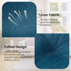 4PCS Tufted Chair Cushion Skid-Proof Overstuffed Comfortable Cushion Linen Cover