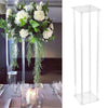 60/80/100cm Clear Tall Flower Stand Pedestal Plinth Display Cake Holder Wedding