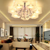 3+2 Colour Luxury Crystal LED Chandelier Hexagon/Flower Lamp Ceiling Lights