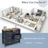 6-Drawer Dresser Storage Tower Fabric Storage Chest Organizer Unit Anti-toppling