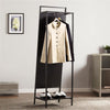 Clothes Hanging Rail Rack Full Length Mirror Standing Hat/Shoes Storage Stand