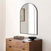 Window Shape Wall Mounted Mirror Bathroom Bedroom Makeup Dressing Mirror Black