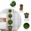 Artificial Triple Ball Shaped Topiary Tree Doorway Porch Garden Decoration Plant