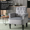 Accent Chair Armchair Upholstered Fabric Velvet Reading Sofa Lounge Chair QW