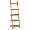 Ladder Shelf Brown 75x37x205 cm Solid Mango Wood vidaXL