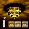 Modern Crystal Ceiling Light Chandelier Pendant Hallway Living Room Bedroom Lamp