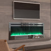 36/40/50/60 inch Inset /Wall Mirrored Fireplace 12 Colour Led Electric Fireplace