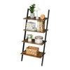 Ladder Shelving Unit 4 Tier Display Stand Book Shelf Wall Rack Storage