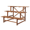 Heavy Duty Wood Plant Stand Flower Step Shelf Doorway Balcony Verandah Garden