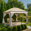 11 ft×11 ft Pop up Gazebo Tent Portable Canopy Shelter Mesh Netting w/Carry Bag