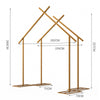 Set of 2 Cabin Shaped Wedding Arch Frame Party Flower Balloon Stand Garden Decor