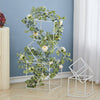 Set of 5 White Cube Metal Flower Stand Pedestal Plinth Table Centrepiece 20-35cm