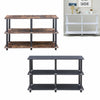 Modern Console Table with 3 Shelves Hall Desk Shelf Storage Furniture Metal Legs