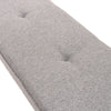 Beige/Grey Linen Bed End Chaise Lounge Window Seat Bench Hallway Shoes Changing