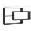 Wall Shelves Set Display Shelves Bookshelf Storage Unit Stylish Space Saving