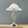 Barley Twist Table Lamp Traditional Glass Living Room 47CM Tall Light LED Bulb