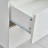2 Drawers LED Light Bedside Table Side Nightstand Storage Organiser High Gloss