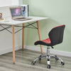 Red+Black Faux Leather/PU Computer Chairs Office Chairs 5-Legs Swivel( pair)