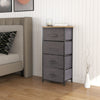 Mondeer Fabric Chest of Drawers Storage Drawers 4 Drawers Storage Wood Top Grey