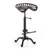 Vintage Industrial Metal Adjustable Tractor Seat Bar Stool 360 ° Swivel Chair