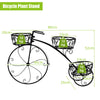3-Tier Tricycle Plant Stand Flower Pot Bicycle Holder Rack for Home Garden Decor