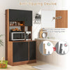 Kitchen Cabinet Storage Cupboard Cabinet Tall Buffet Hutch Pantry Sideboard