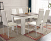 Dining Table and Chairs 4/6 Set Pu Leather Seat Dining Kitchen Room Furniture