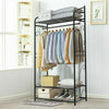 Large Garment Clothes Rail Home Retail Coat Stand Hanging Display Portable Tidy