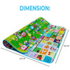 200X180CM 2 SIDE PLAY MAT KIDS CRAWLING EDUCATIONAL GAME SOFT FOAM PICNIC CARPET