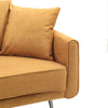 3-4 Seater Sofa Settee Fabric Couch Pillow Sofa Home Theater Mustard Yellow Seat