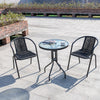 Three-Piece Rattan Garden Furniture 2 Seat Bistro Table Chair Outdoor Patio Set