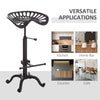Vintage Industrial Metal Adjustable Tractor Seat Bar Stool 360 ° Swivel Chair