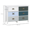 Chest of Drawers, 6 Drawer Storage Organizer Unit Bedroom Living Room