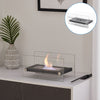 Tabletop Portable Bio Ethanol Fireplace Glass Top Burner In/Outdoor Fire Burner
