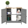 Under Sink Basin Cabinet Cupboard Bathroom Furniture Storage Unit Grey