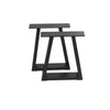 2Pcs Industrial Metal Table Legs Steel Stand for Coffee Desk Bench Dining Chair