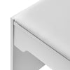 White Dressing Table Wood Makeup Desk with Slide Mirror 5 Drawers Stool Bedroom