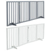 Foldable Dog Gate 3/4Panel Pet PlayPen Fence Safety Barrier Room Divider w/ Feet
