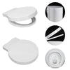 Round Design WC Toilet Seat Soft Close Top Fix Quick Release Hinge Easy Clean