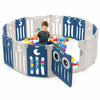 16 Panel Baby Playpen Foldable Toddler Play Yard Fence Safety Activity Center