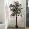 Large Artificial Wisteria Flower Tree in Pot Fake Plant Garden Home Office Decor