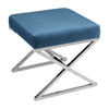 Velvet Footstool Pouffe Ottoman Footrest Makeup Dressing Table Stool Chair Bench