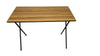 Meta Folding Dining Table with 4 Artificial Faux Leather Padded Chairs Set