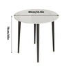 Modern White Grey Marble Kitchen Dining Table Bistro Cafe Table w/ Pedestal Base